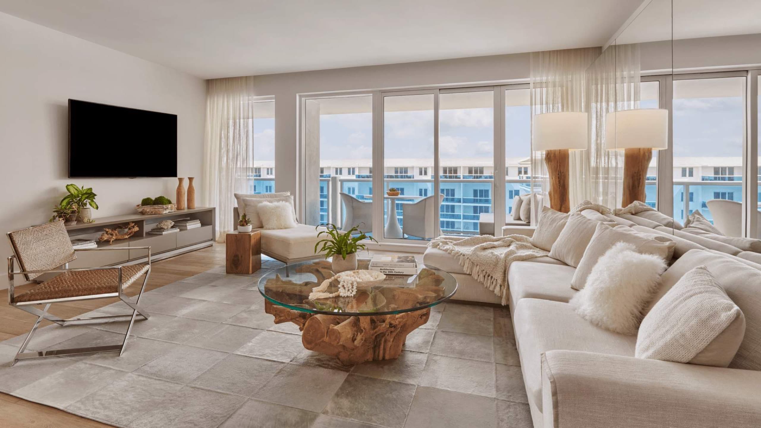 The Presidential Suite living and dining room