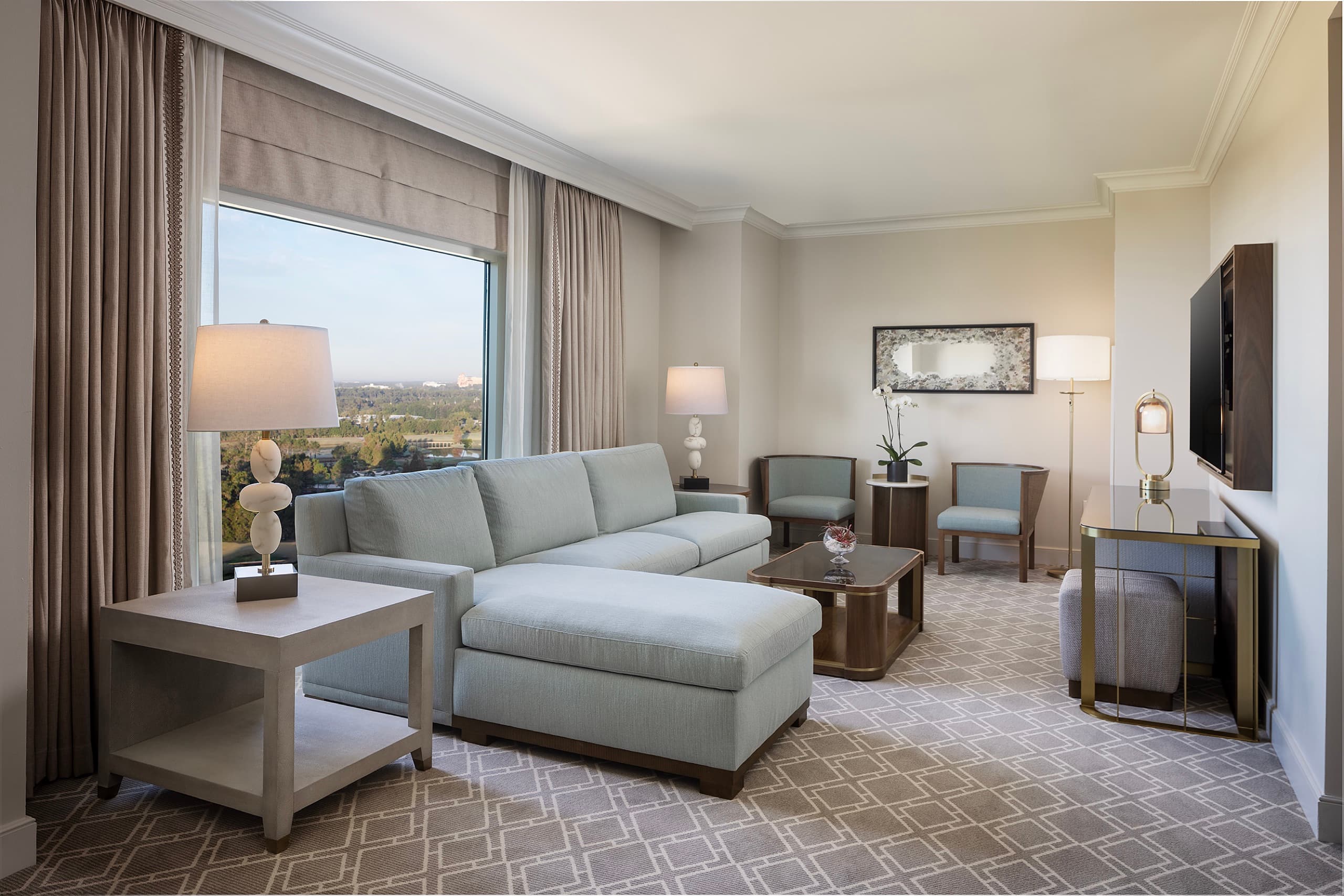Waldorf Suite (one-bedroom, 1,780 sq ft) living room