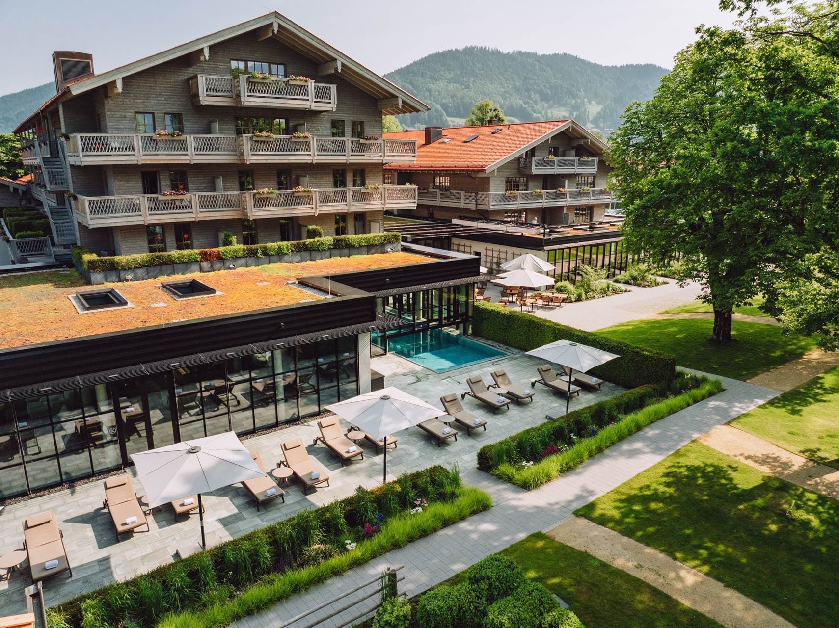 Parkhotel Egerner Höfe — aerial view