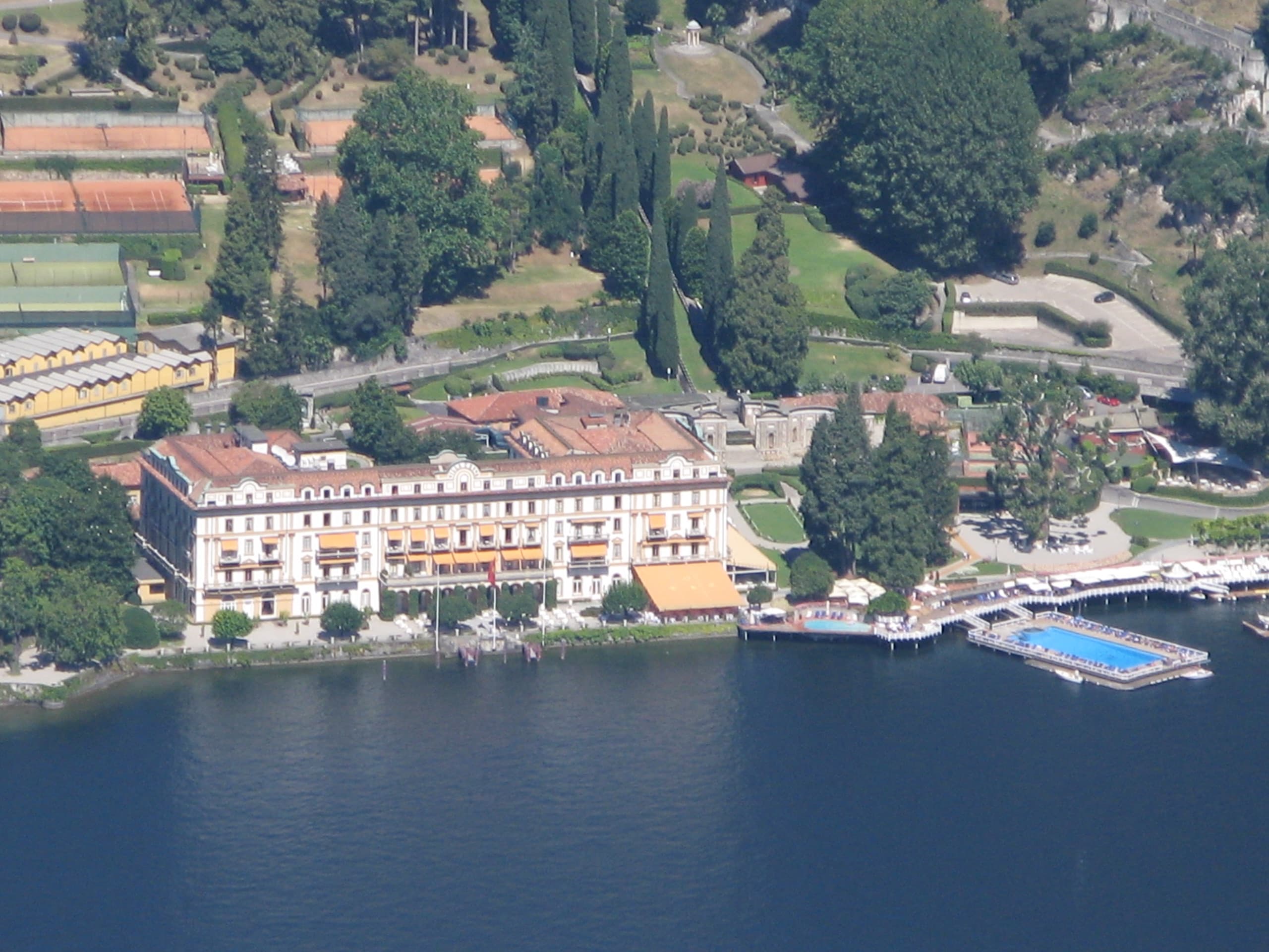 Villa d'Este — aerial view