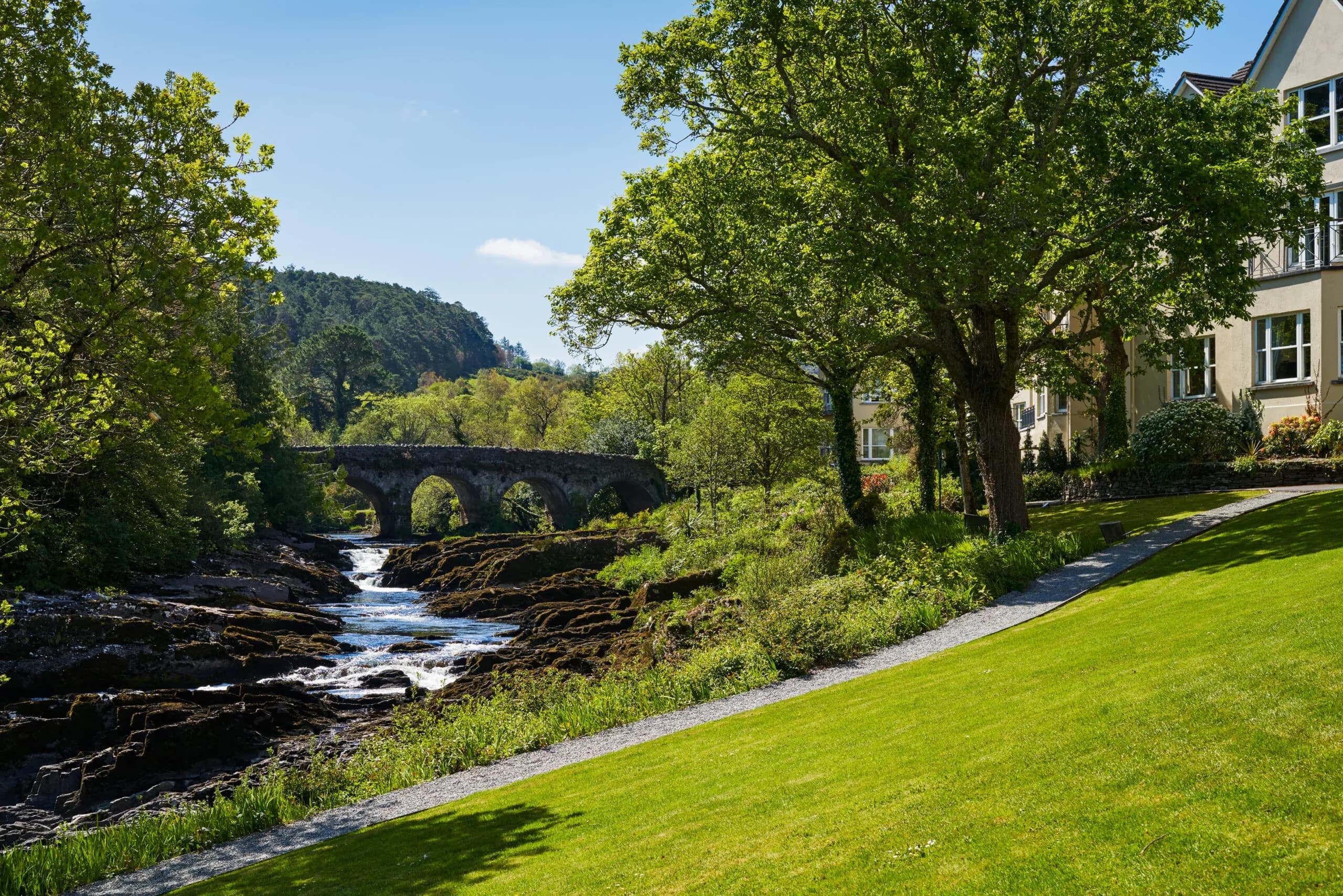 Sheen Falls Lodge — the view