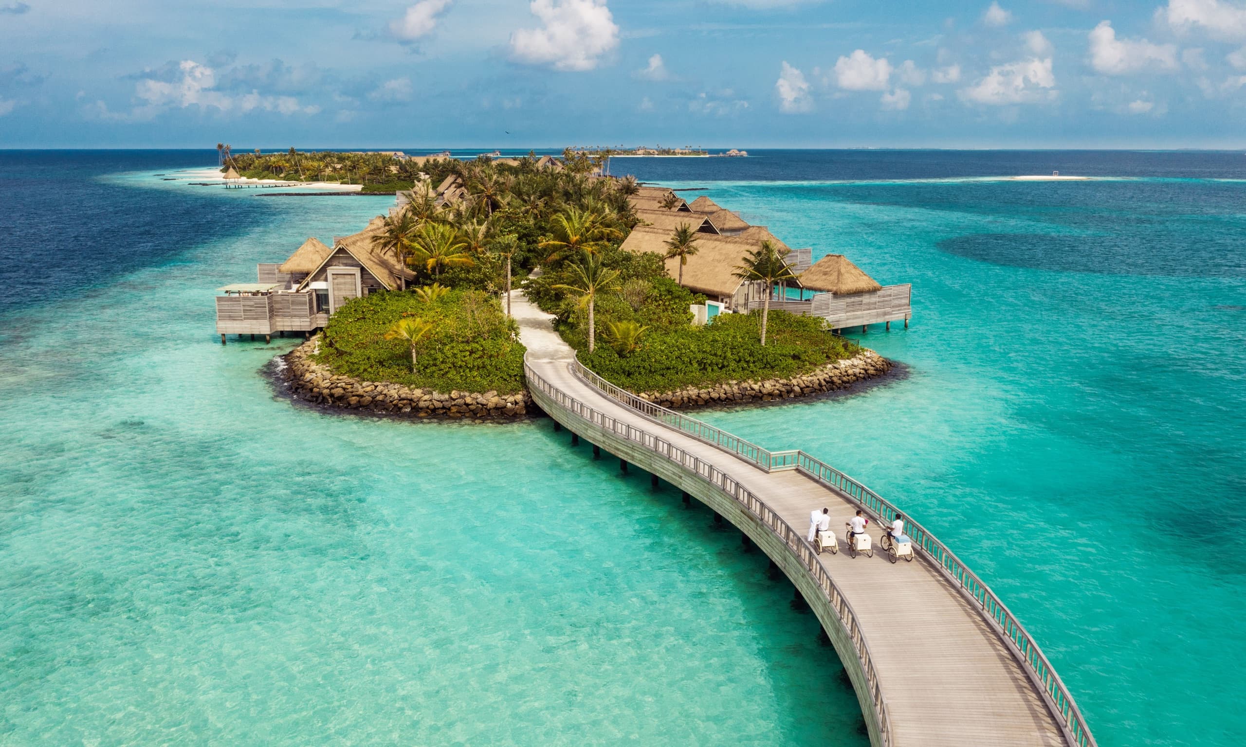 Waldorf Astoria Maldives Ithaafushi — aerial view
