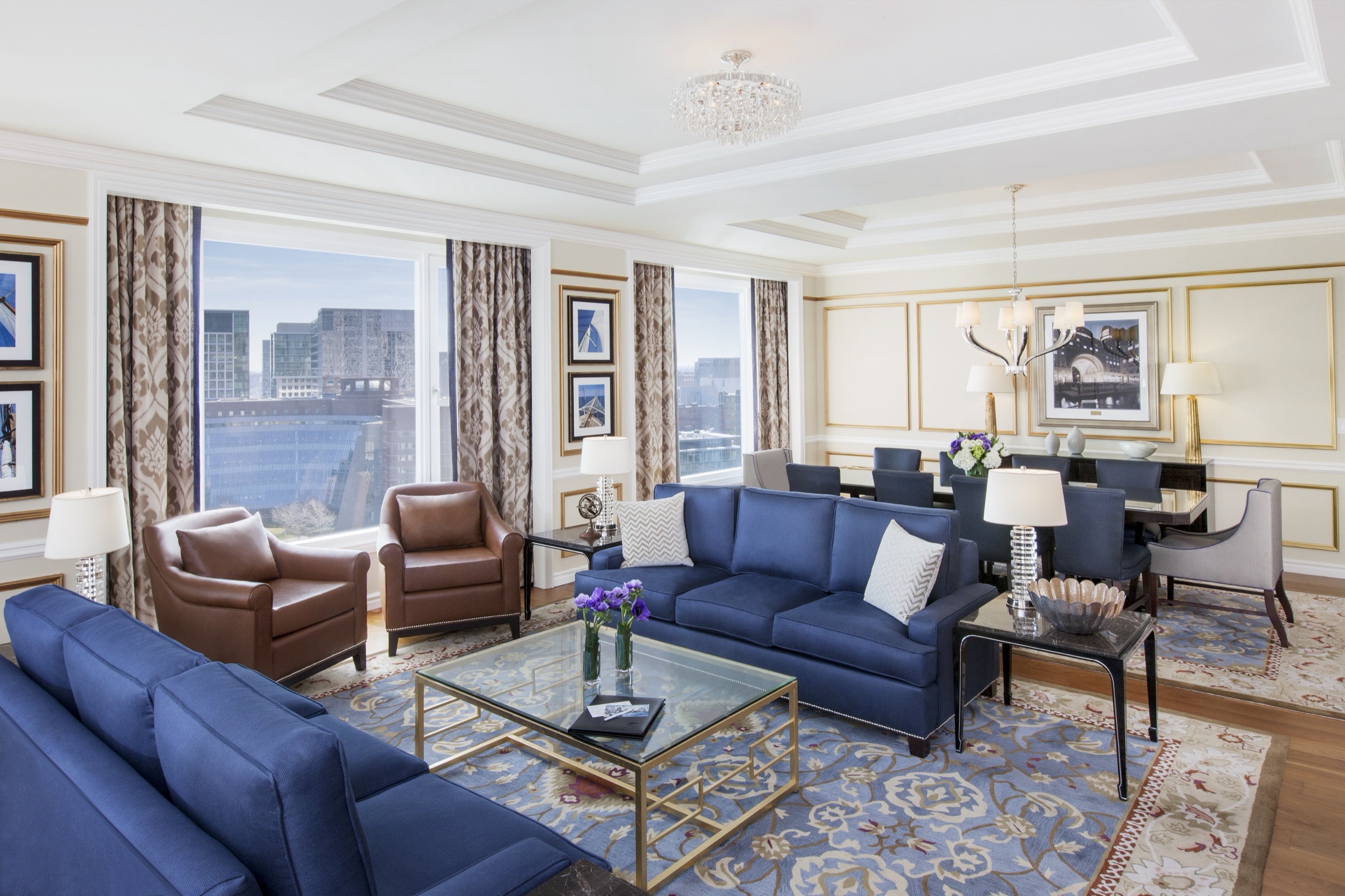 Greenway Suite rooftop terrace with Custom House Tower view
