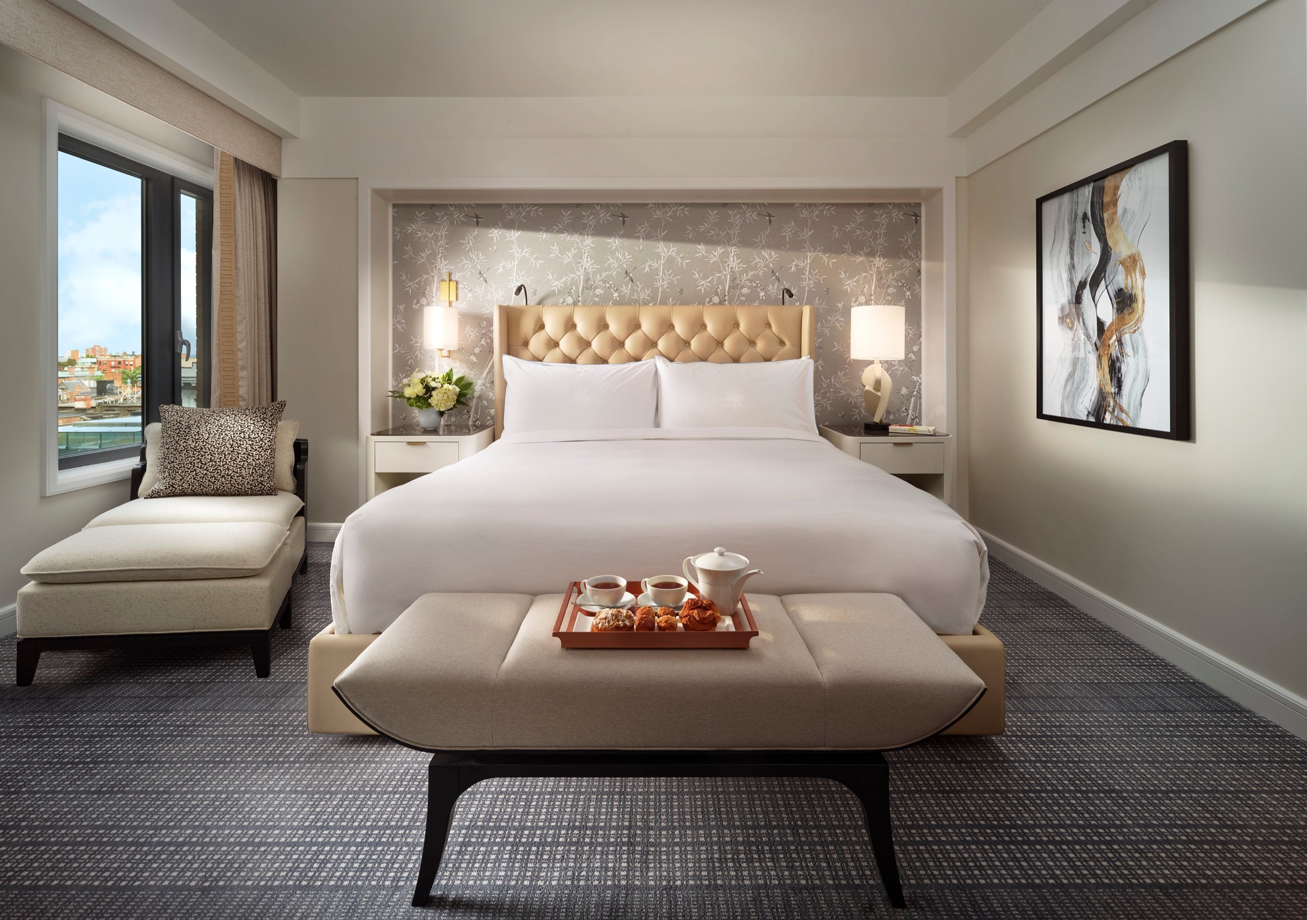 Back Bay Corner Suite — living room