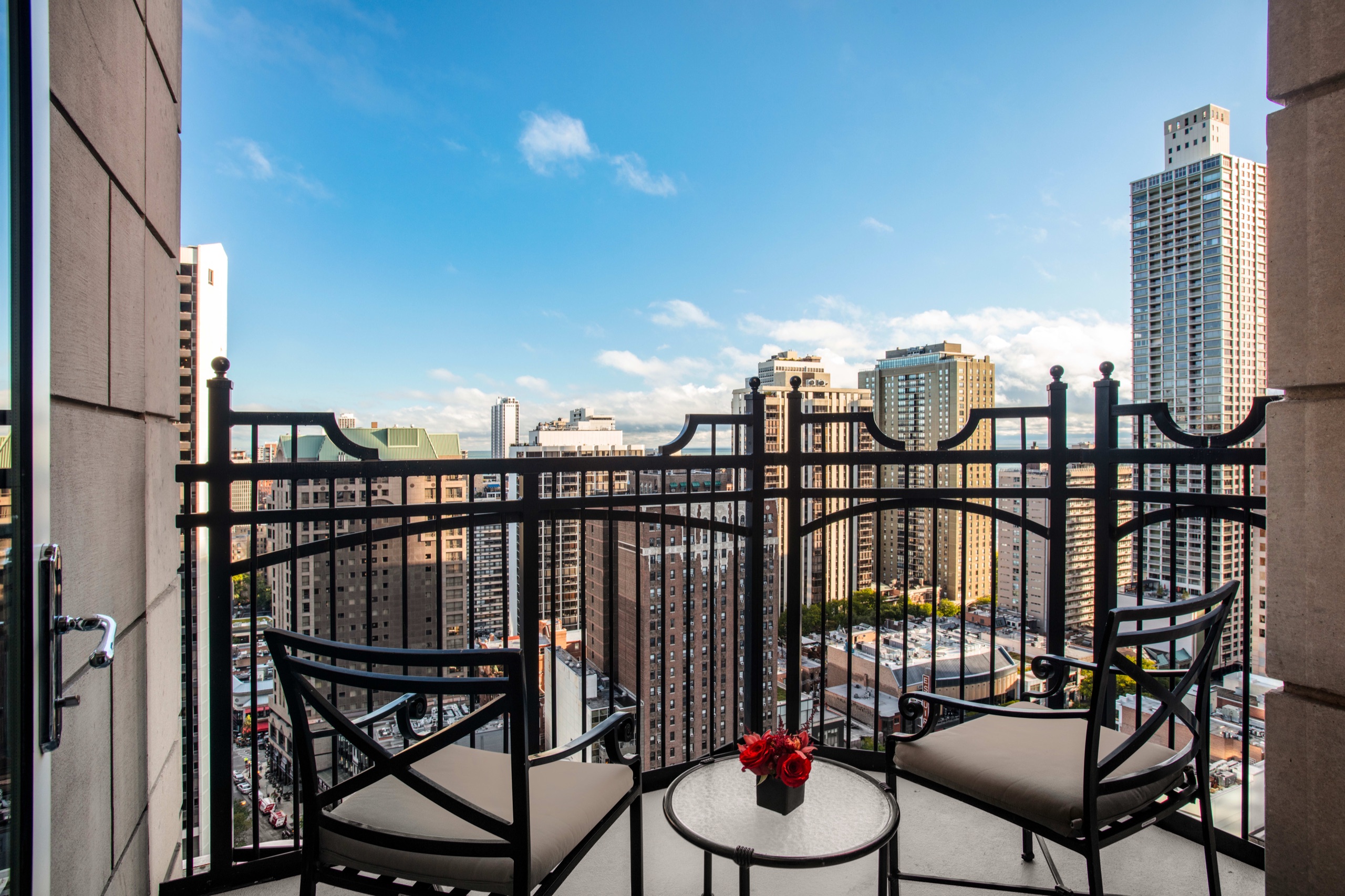 One Bedroom Terrace Suite — private terrace with skyline