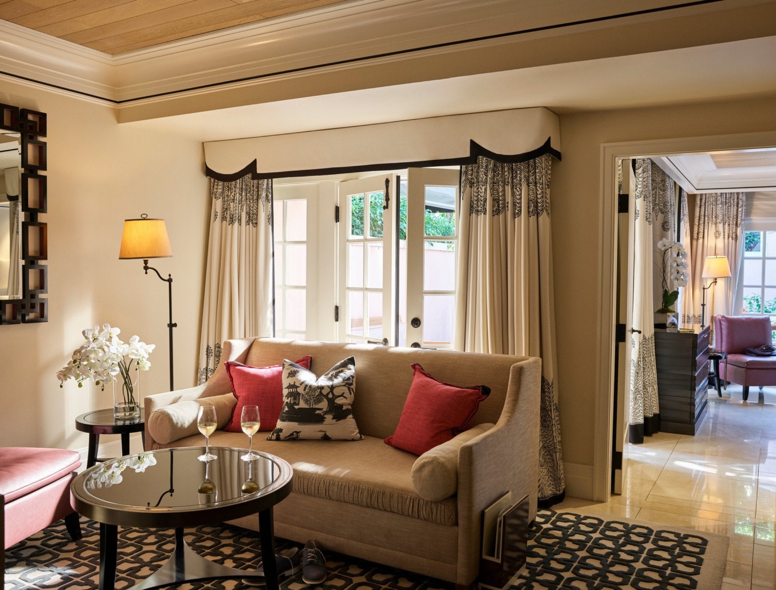 One-Bedroom Bel-Air Suite with Patio, living room