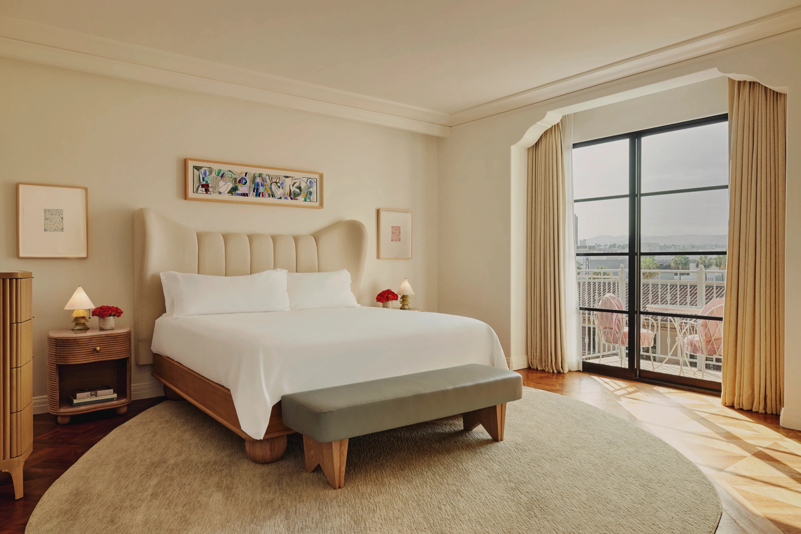 Hollywood Suite - open living and dining room with city views (1,800 sq ft)
