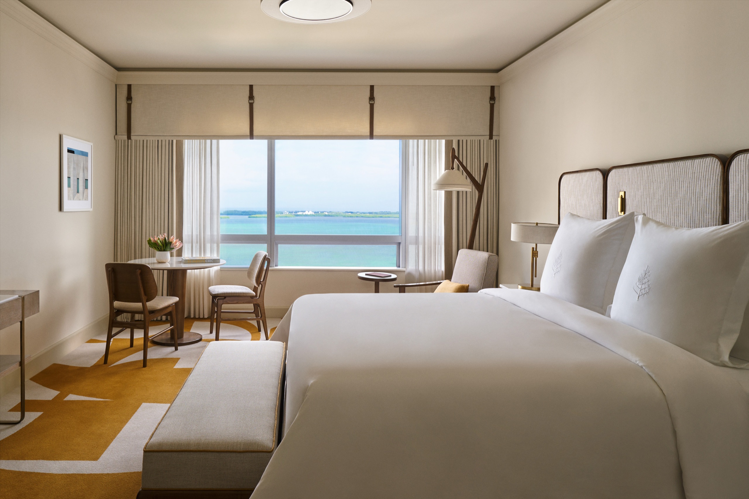 Premier Bay-View Room — king bed facing Biscayne Bay