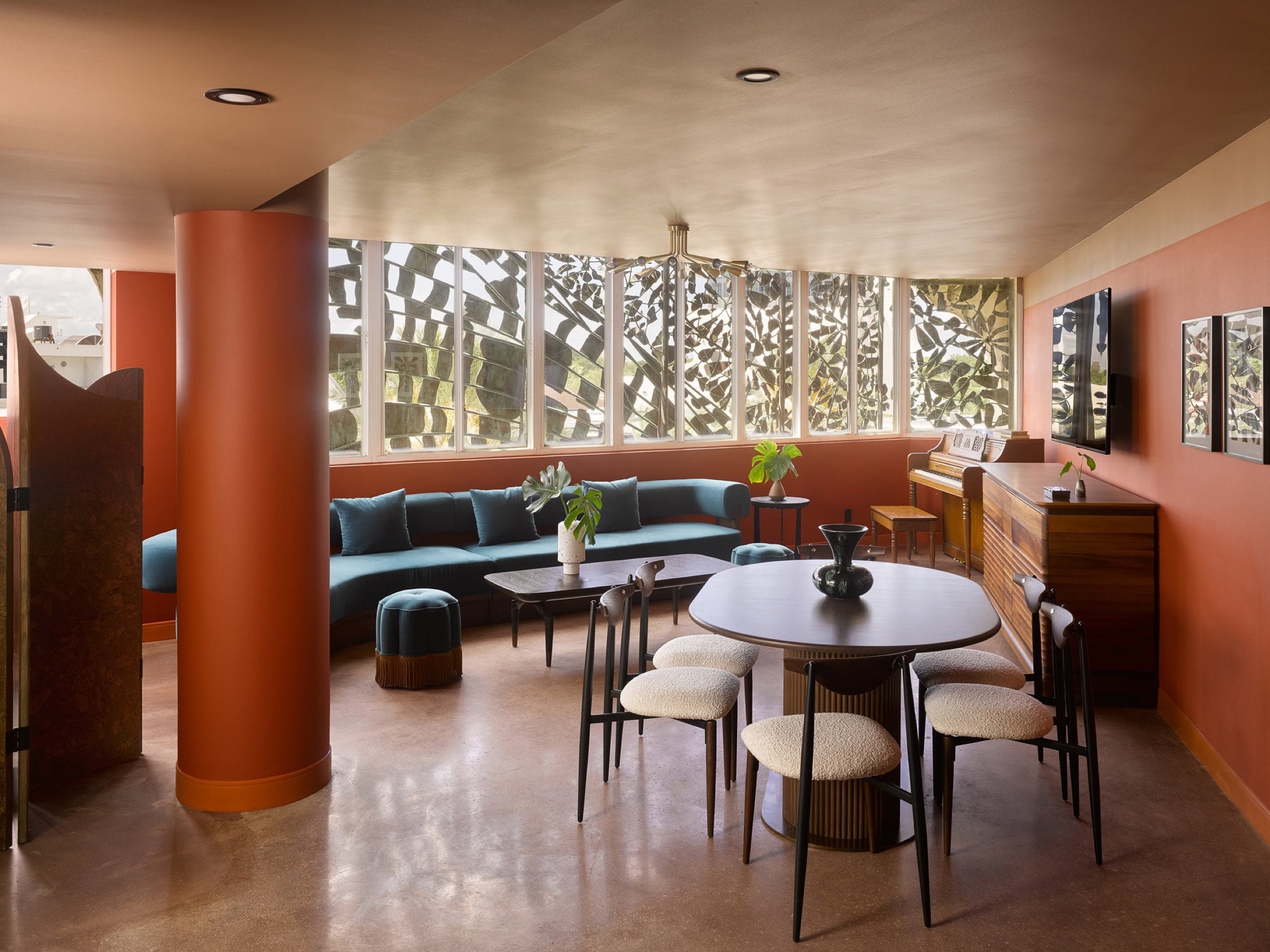 Mayfair Penthouse living and dining room