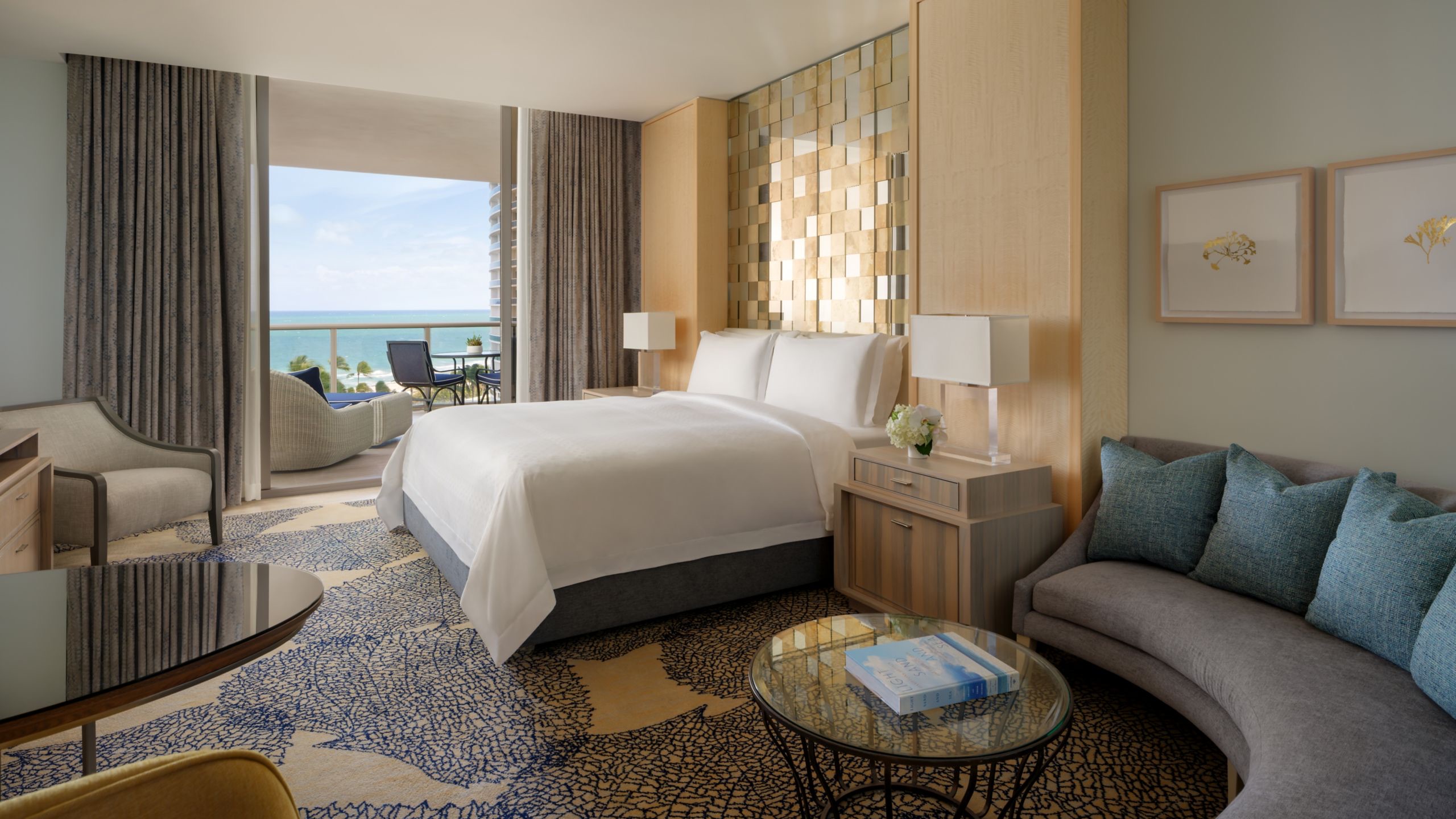 Ocean-view guest room, two queen beds
