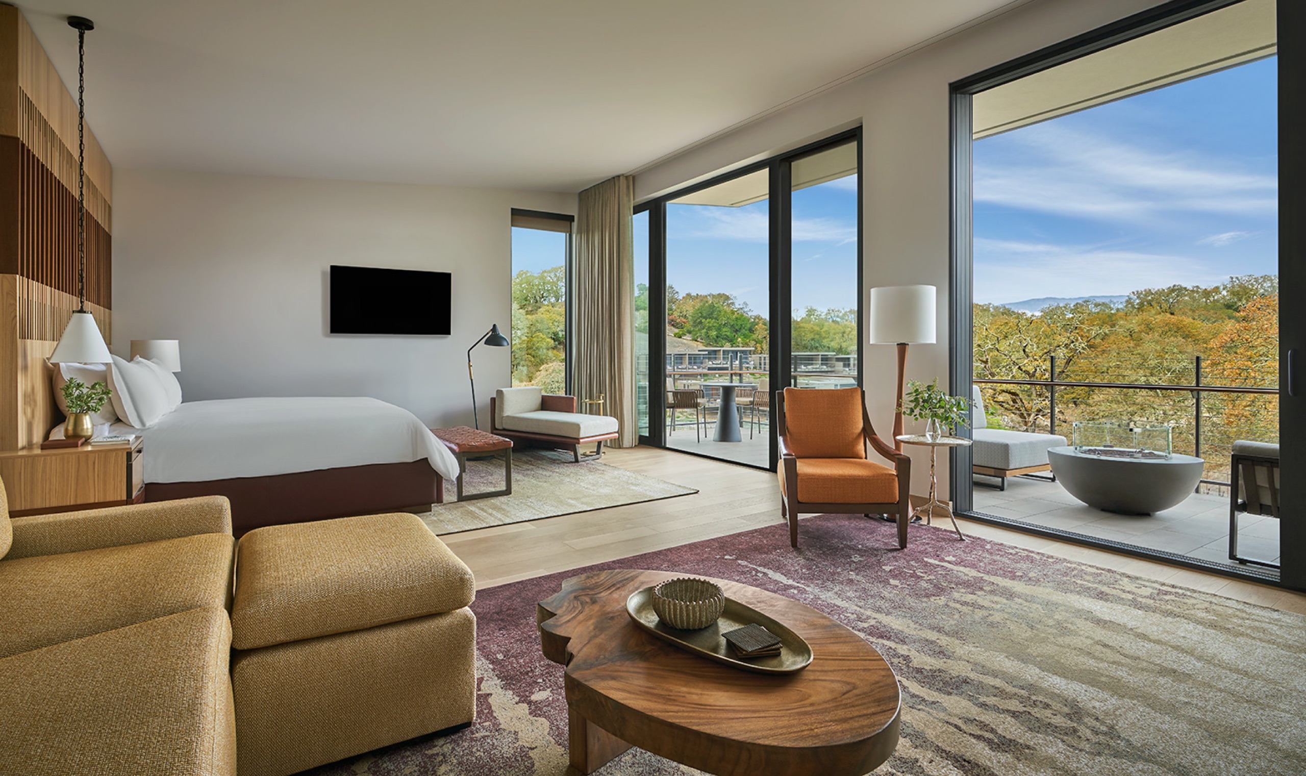 Deluxe Forest Two Bedroom Suite sitting area and terrace
