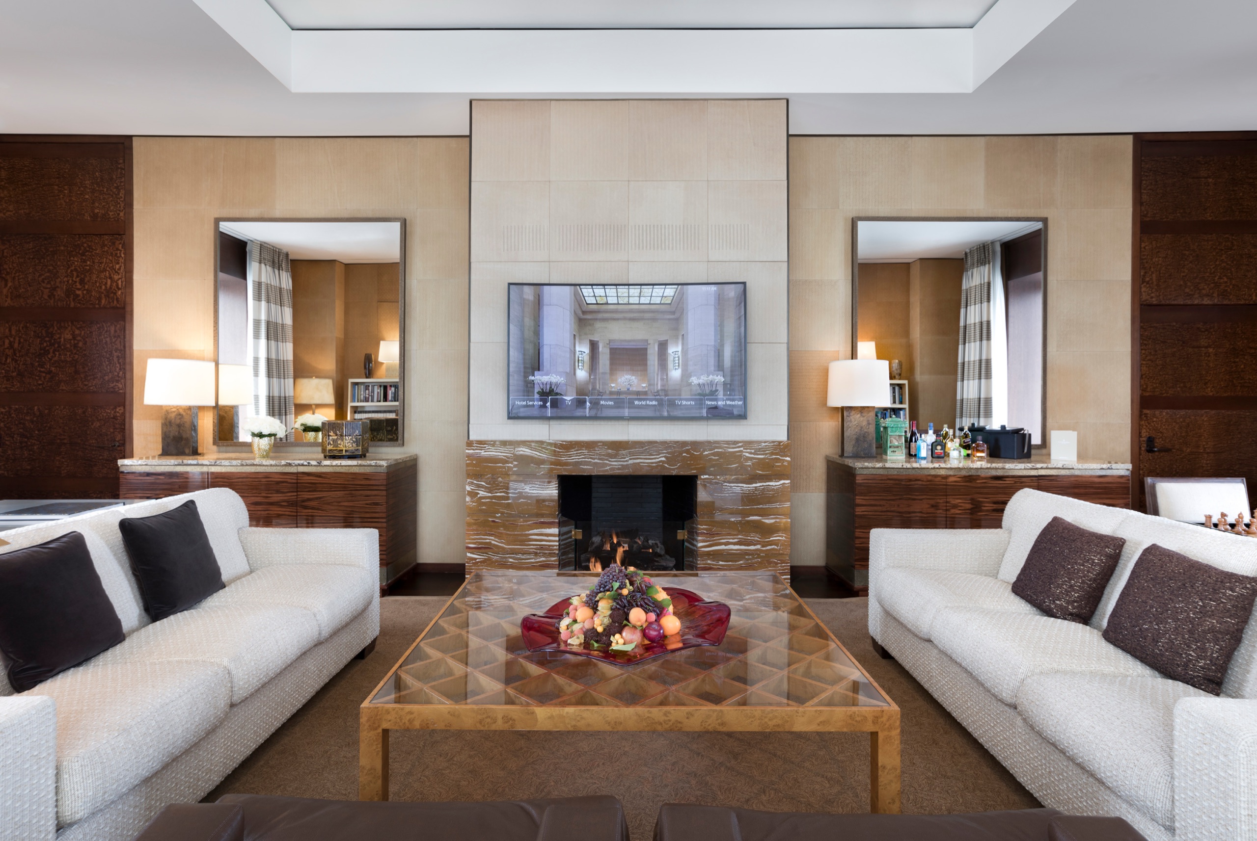 Ty Warner Penthouse living room