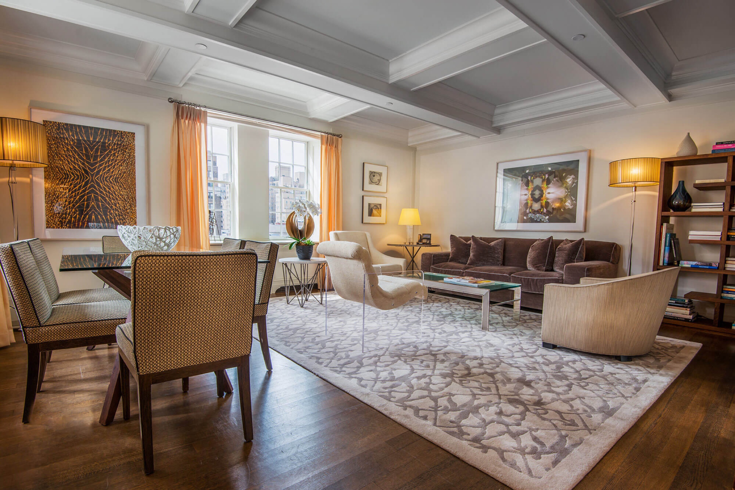 Signature Three-Bedroom Suite living and dining room