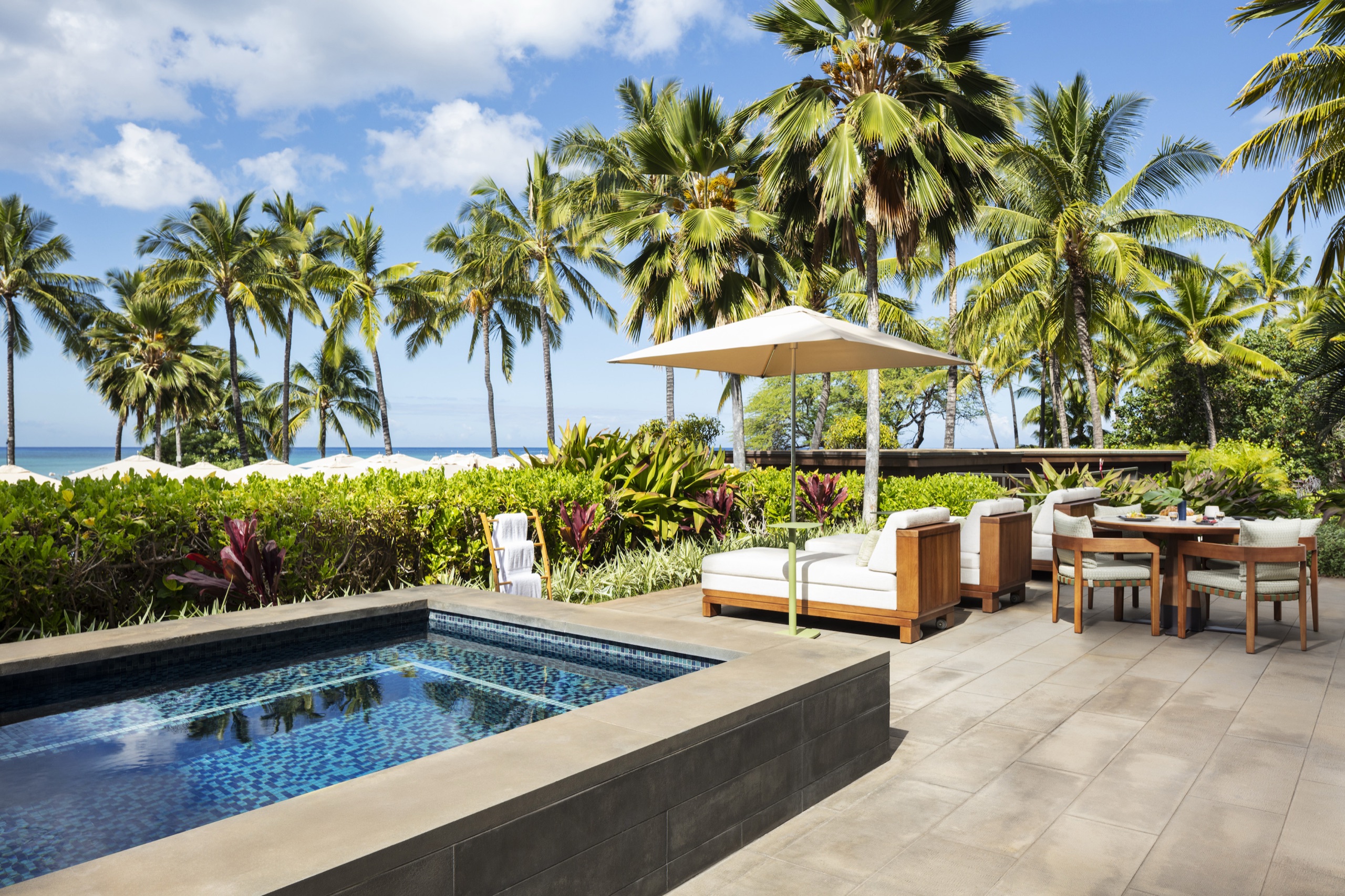 Pacific Suite - private plunge-pool terrace with ocean view