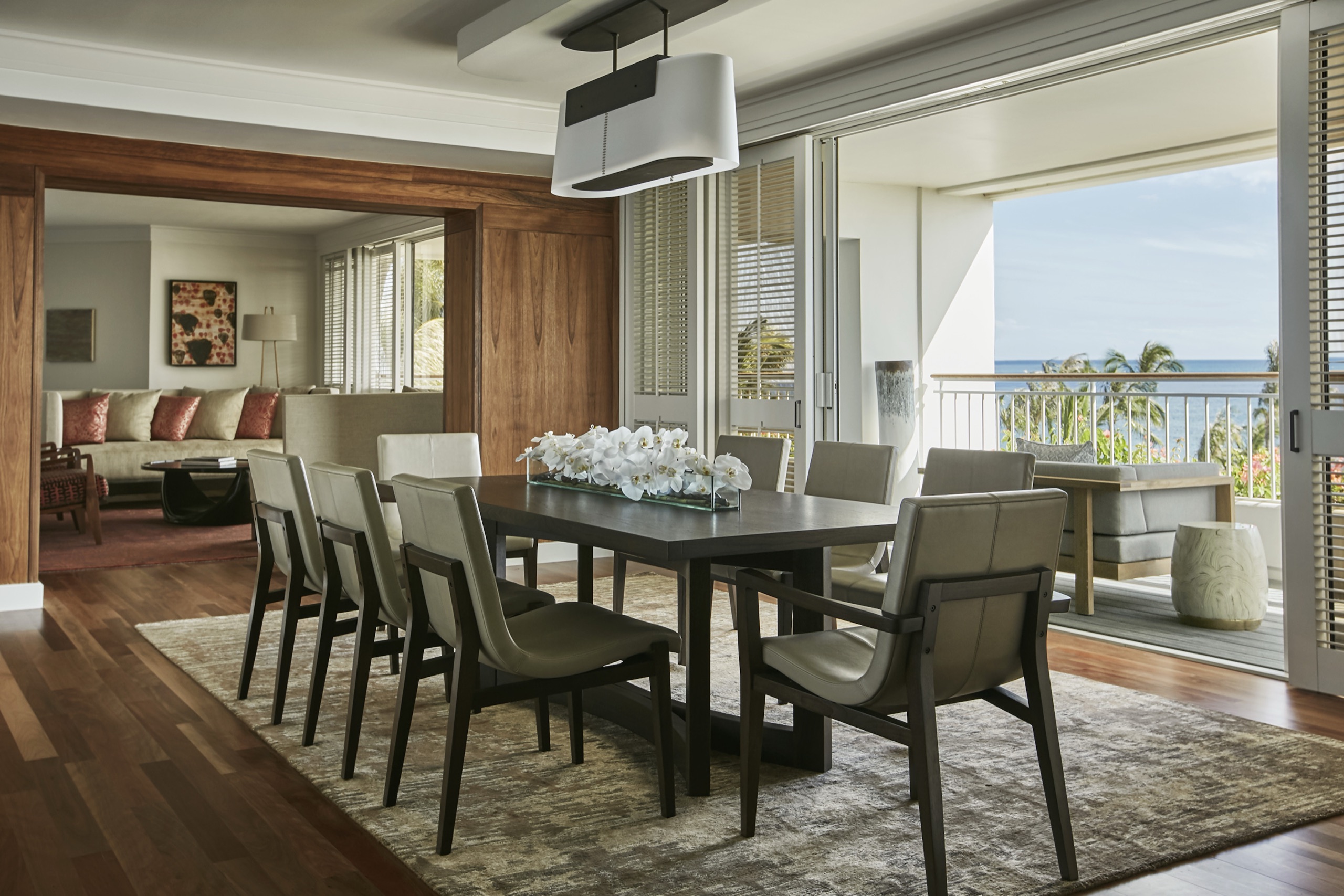 Presidential Suite - dining room with ocean-view lanai