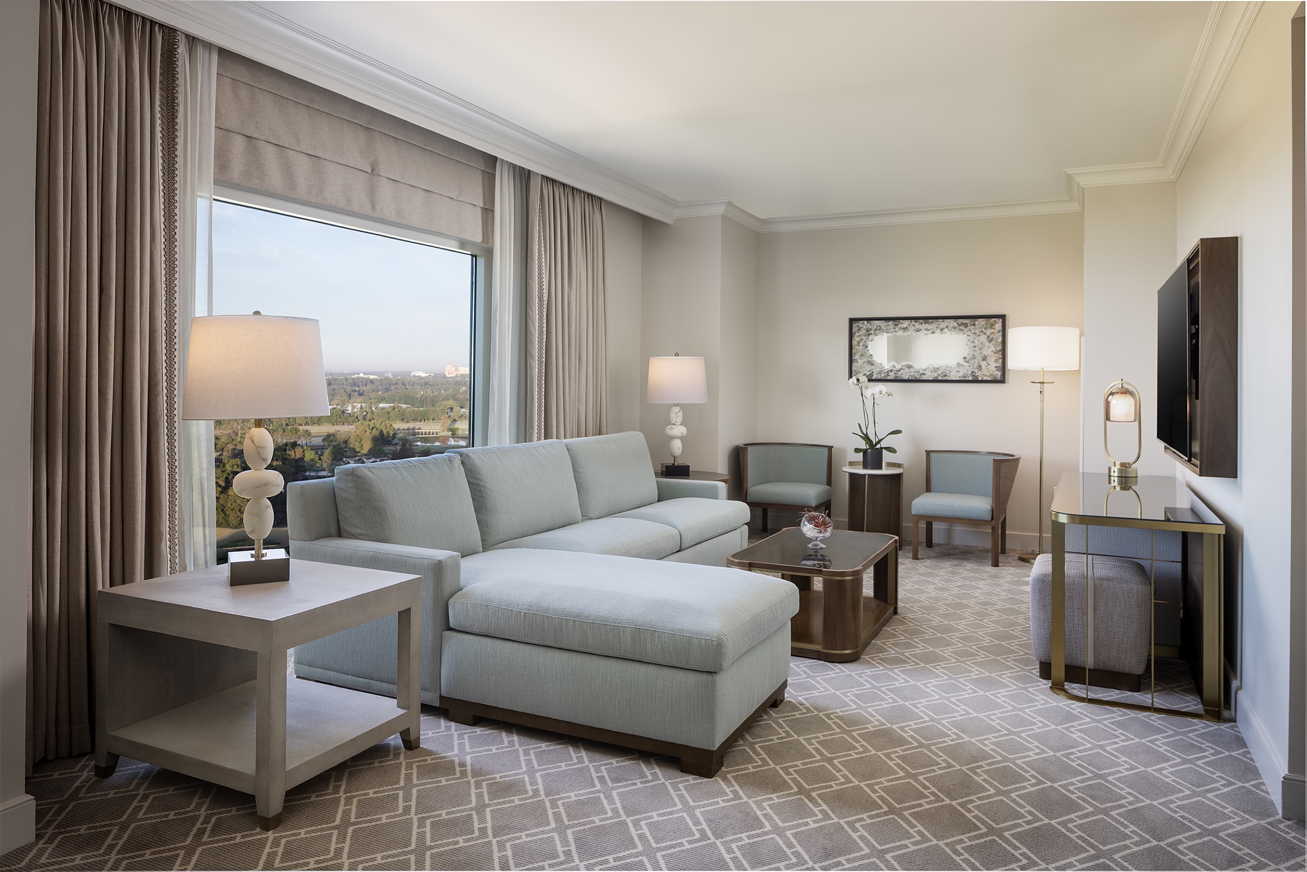 Waldorf Suite (one-bedroom, 1,780 sq ft) living room