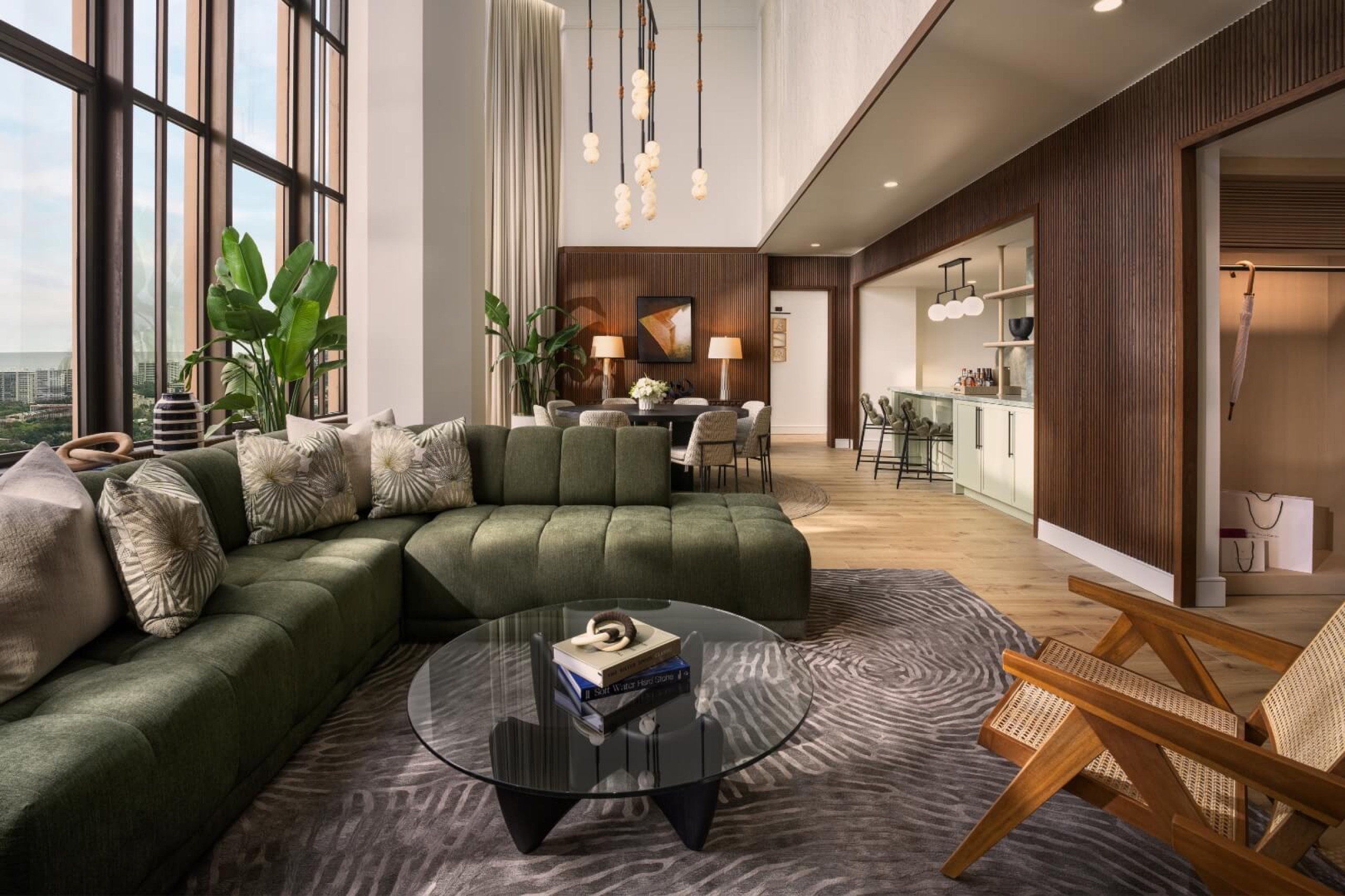 Tower — Penthouse Suite living room with ocean and Intracoastal views