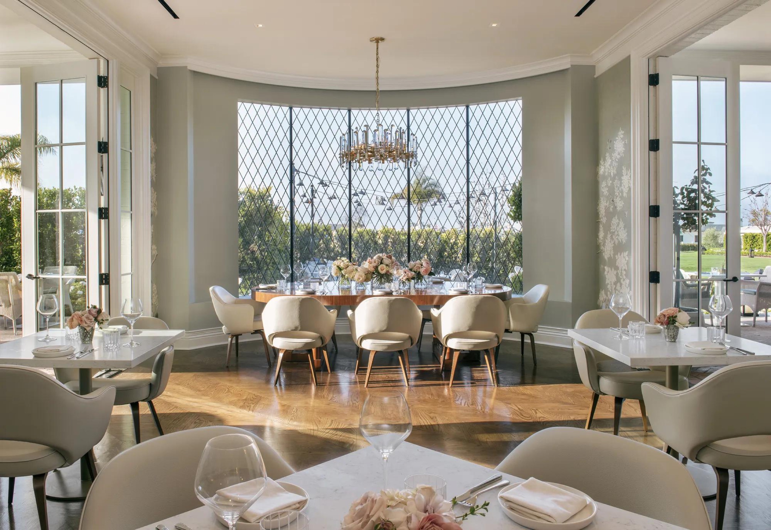 The Revere Room dining room with lawn and ocean views