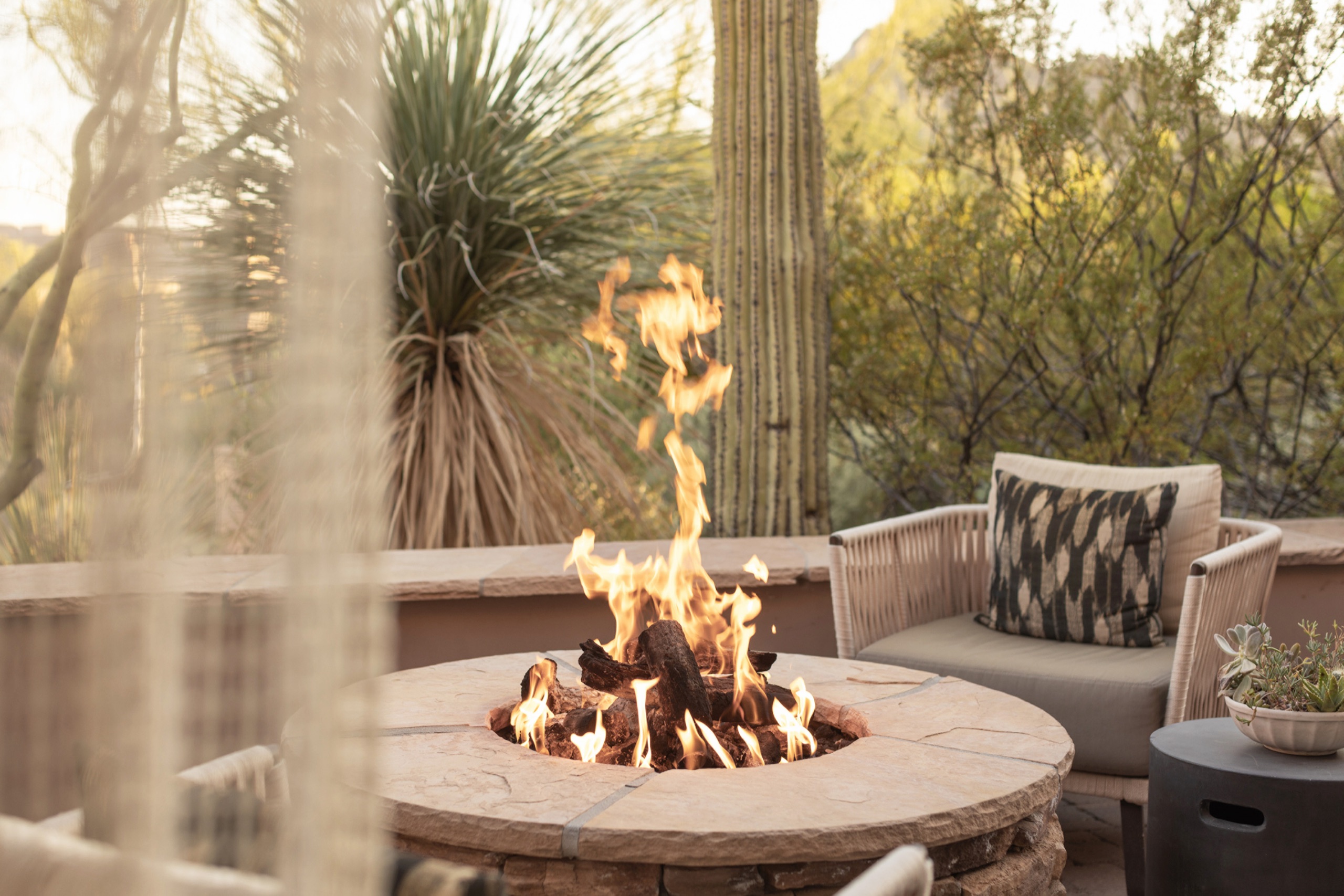 Patio Firepit Casita Room — private fire pit