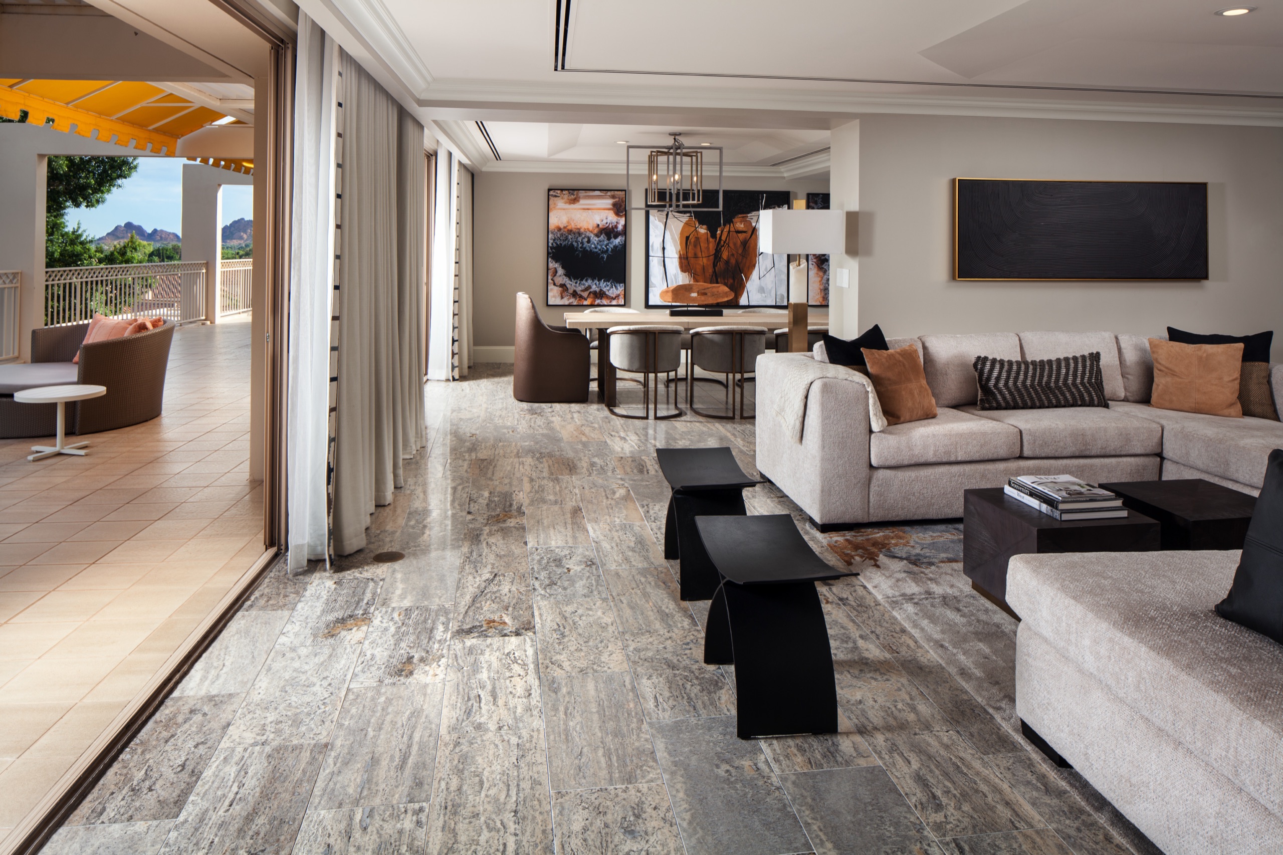 Presidential Suite grand living and dining room